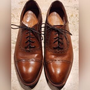 Beckett Simonon Chestnut Leather Oxfords